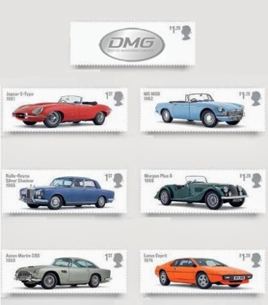 Classic Car Stamps Including Jaguar E-Type & MGB available now